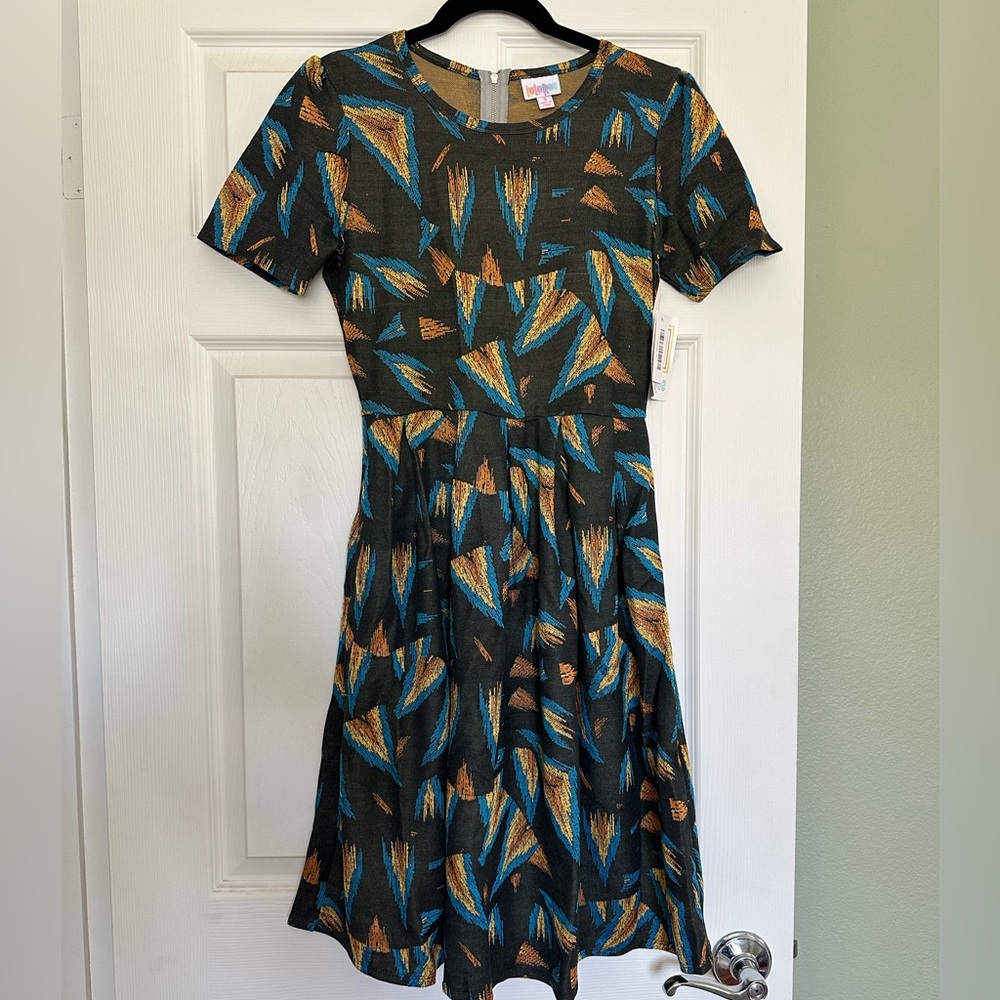 LULAROE AMELIA JACQUARD SMALL DRESS